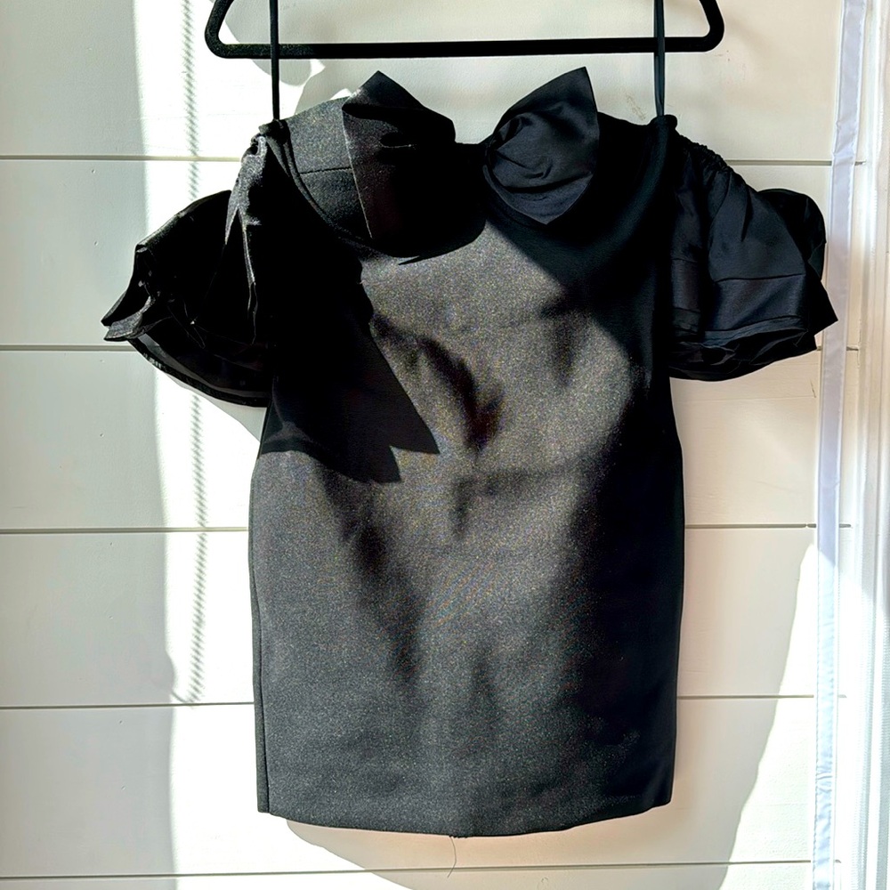 Cocktail dress, black, brand new, bow